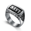China Manufacturer Wholesale Sterling Antique Silver Plating Stainless Steel Men Jewelry Ring